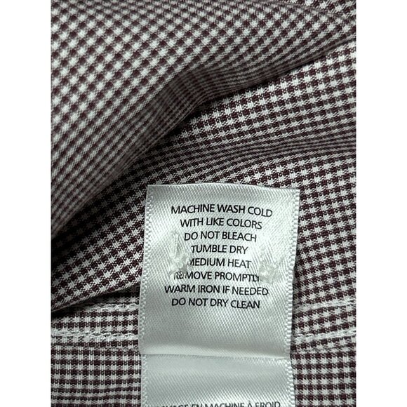 UNTUCKit Gargiulo Shirt Mens S Maroon Button Up Long Sleeve Wrinkle Free New - Picture 12 of 12